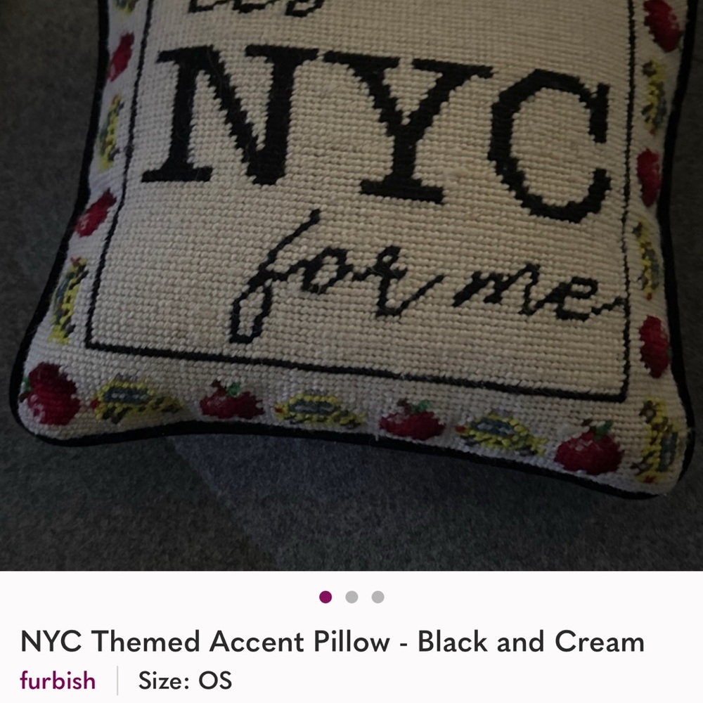 Furbish NYC Inspired Accent Pillow - Black and Cream